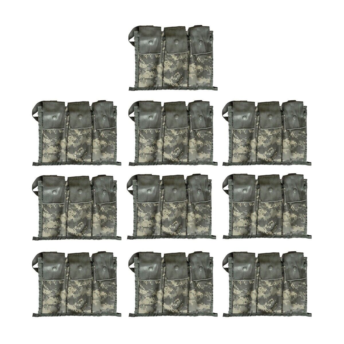 Pack of 10 Military 6 Magazine Bandoleer MOLLE II Mag Ammunition Pouch w/ Strap