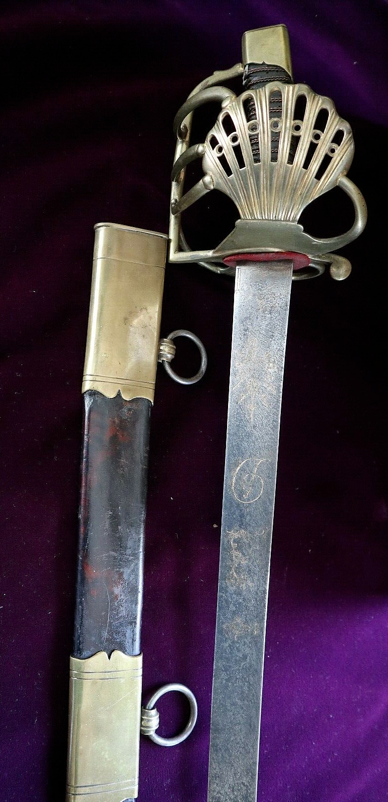 NAPOLEONIC FRENCH GARDE DE BATTAILLE GRAND ARMEE COURASSIER OFFICER SWORD C 1790