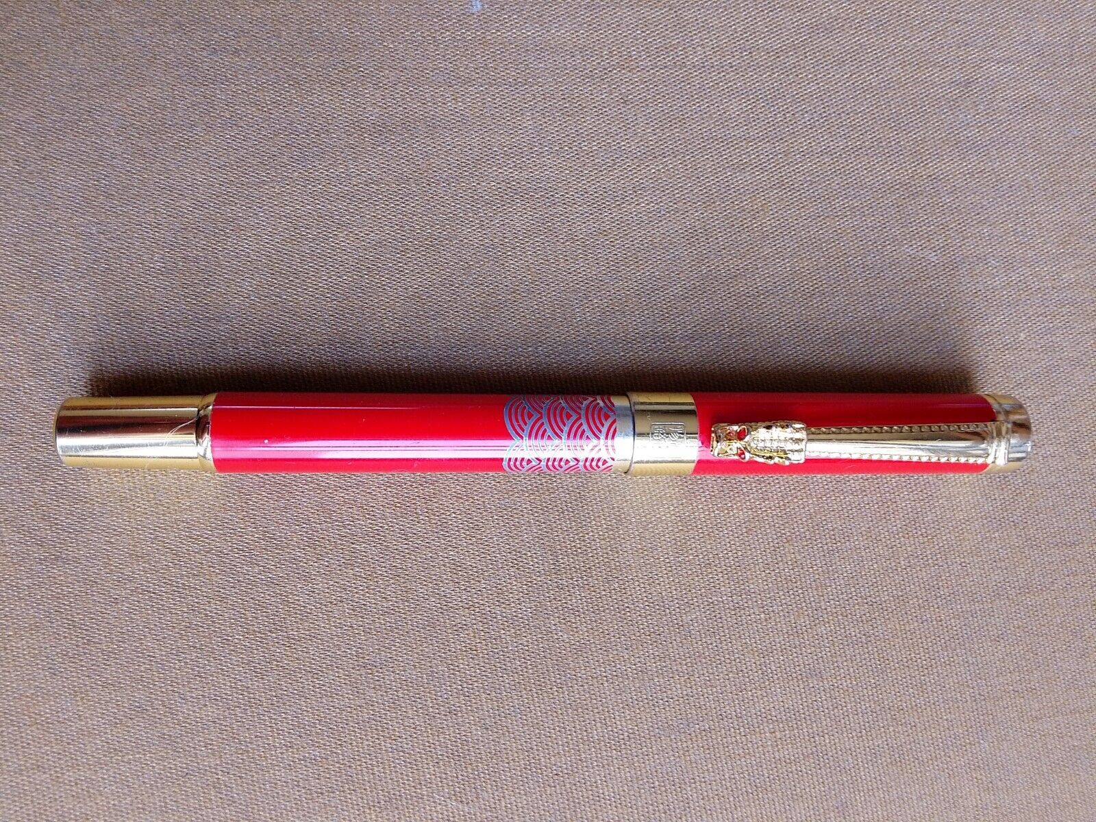 Interesting Vintage Chinese Dragon Ballpoint Pen vtg CHINA