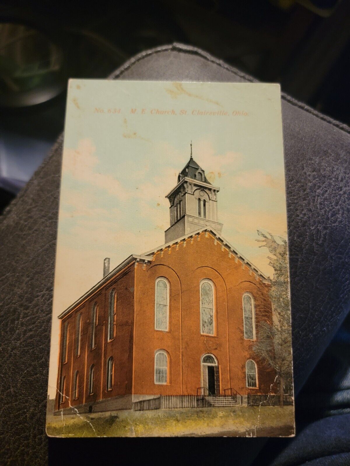 M E Church  St. Clairsville Ohio Divided Back Postcard