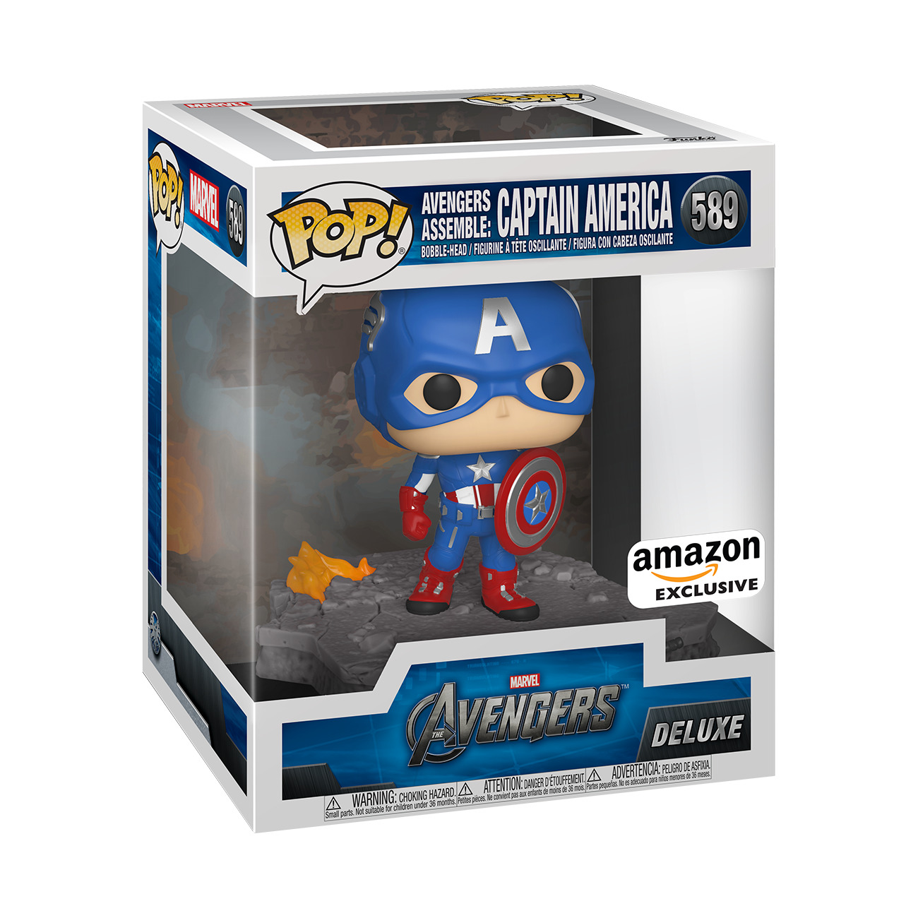 Funko Pop Deluxe: Marvel - Avengers Assemble: Captain America - Amazon...