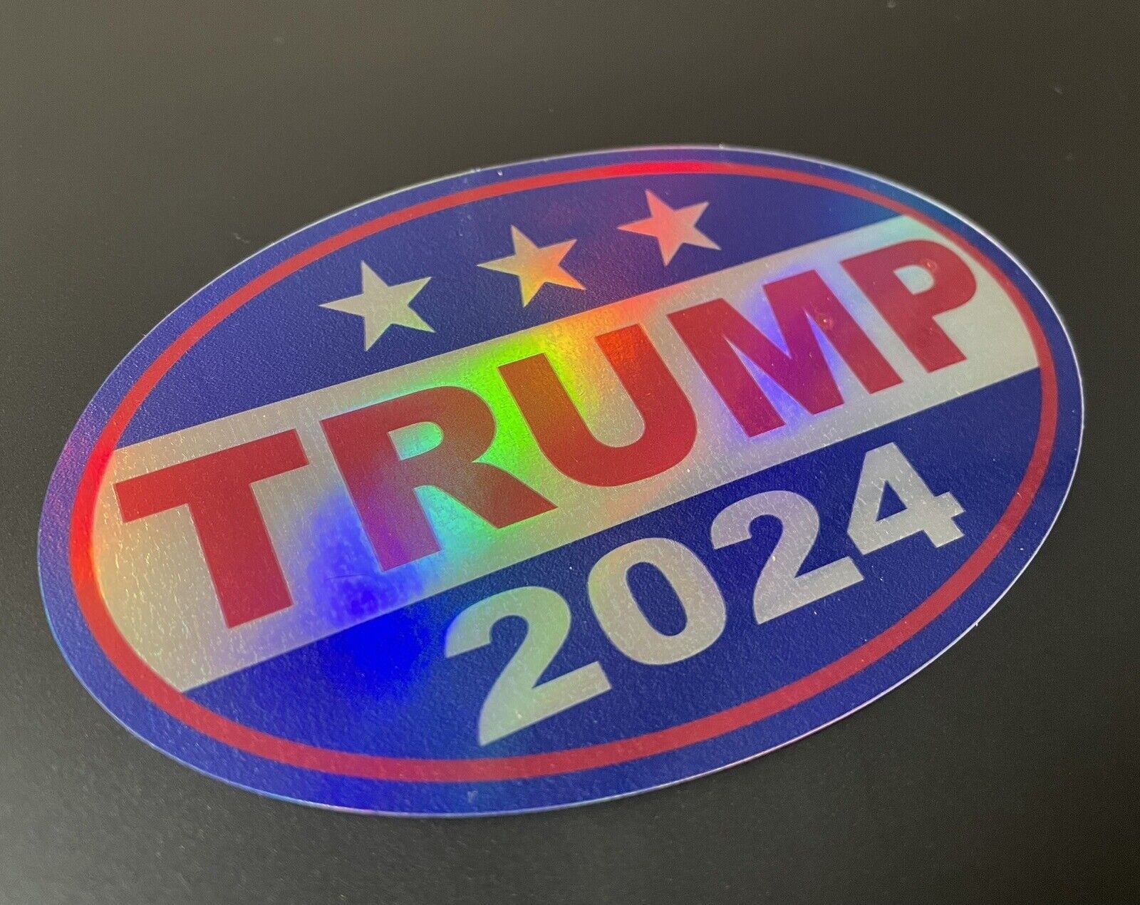 Donald Trump  2024 President Bumper  Sticker Maga Republican Decal Holographic
