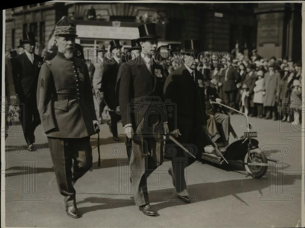 1931 Press Photo General Gouraud, HRH the Duke of York, Lord Jellico - nep02891