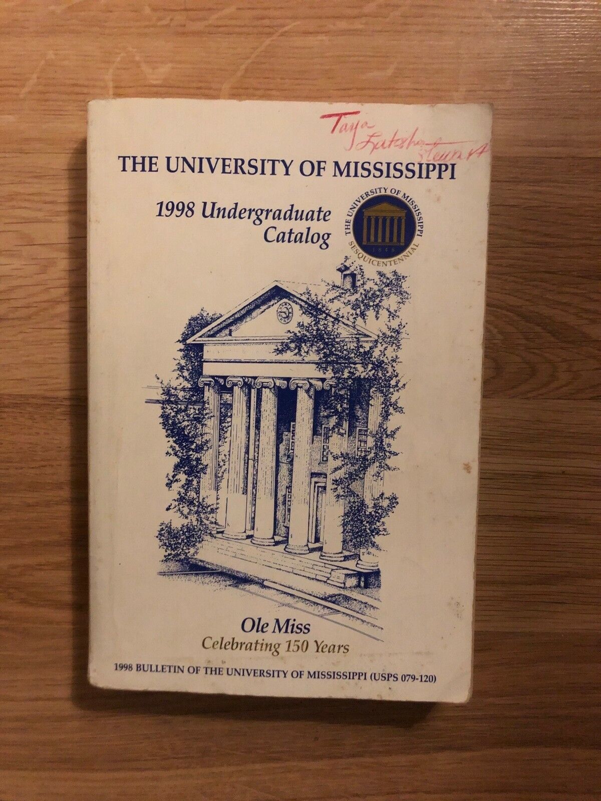 The University Of Mississippi 1998 Undergraduate Catalog (Paperback, 1998)