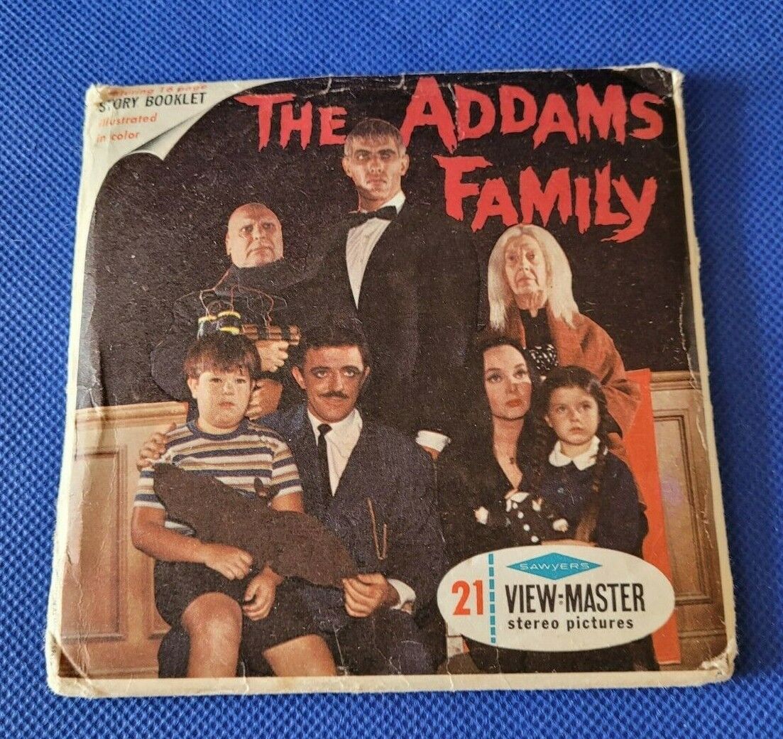 Scarce Sawyer's B486 The Addams Family TV Show view-master 3 Reels Packet Set