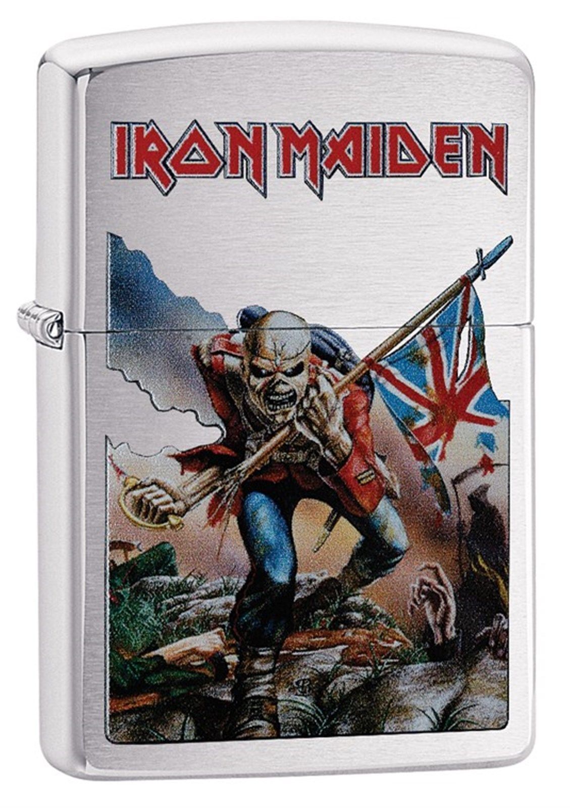 Zippo Windproof Lighter With Iron Maiden Logo and Design, 29432, New In Box