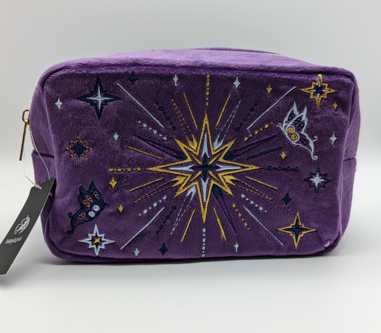 Fairyloot Exclusive Darker By Four Inspired Purple Embroidered Bag June CL Tan