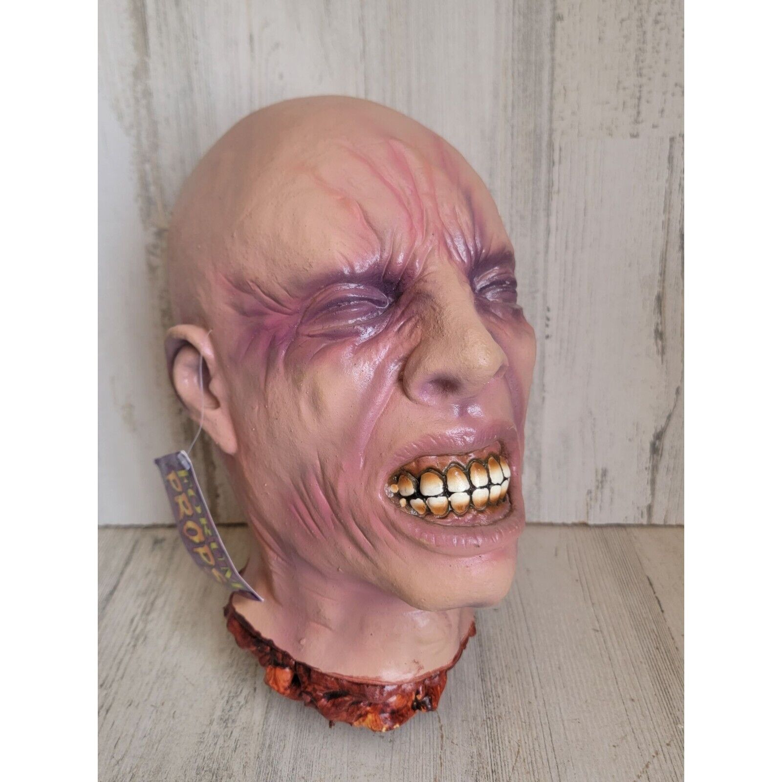 Vintage Forum props zombie pain teeth decapitated head scary Halloween