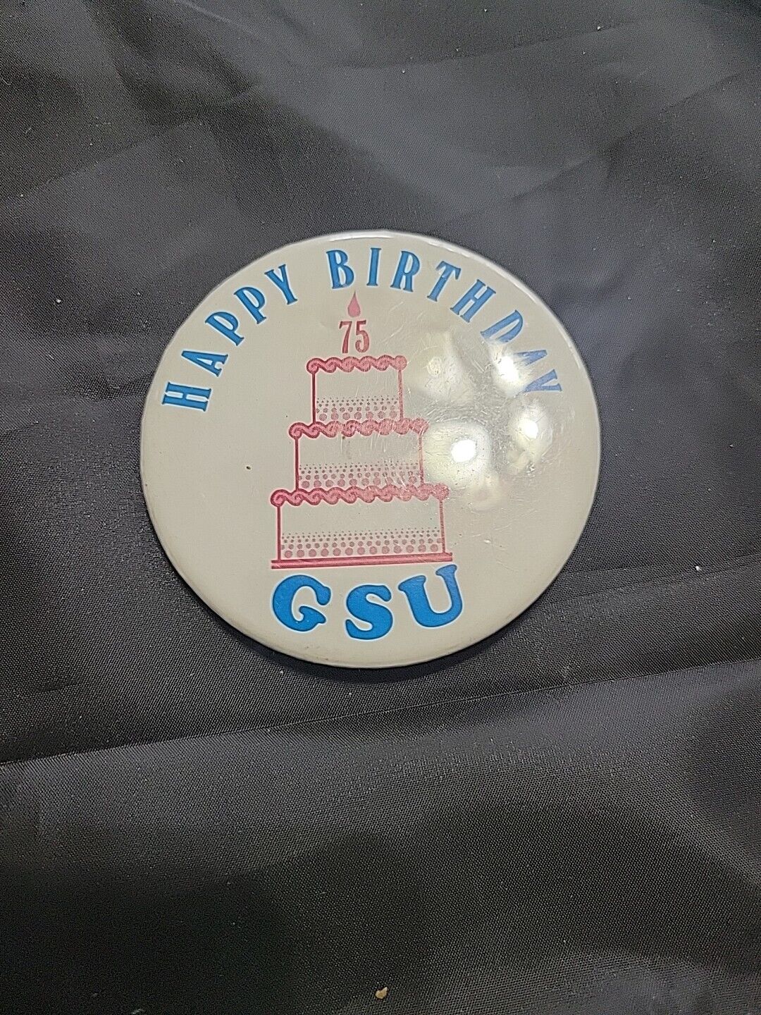 A53 Vintage Happy Birthday GEORGIA State University Button Pinback 3\