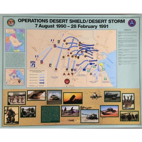 US Army Desert Storm Battle Map 30\