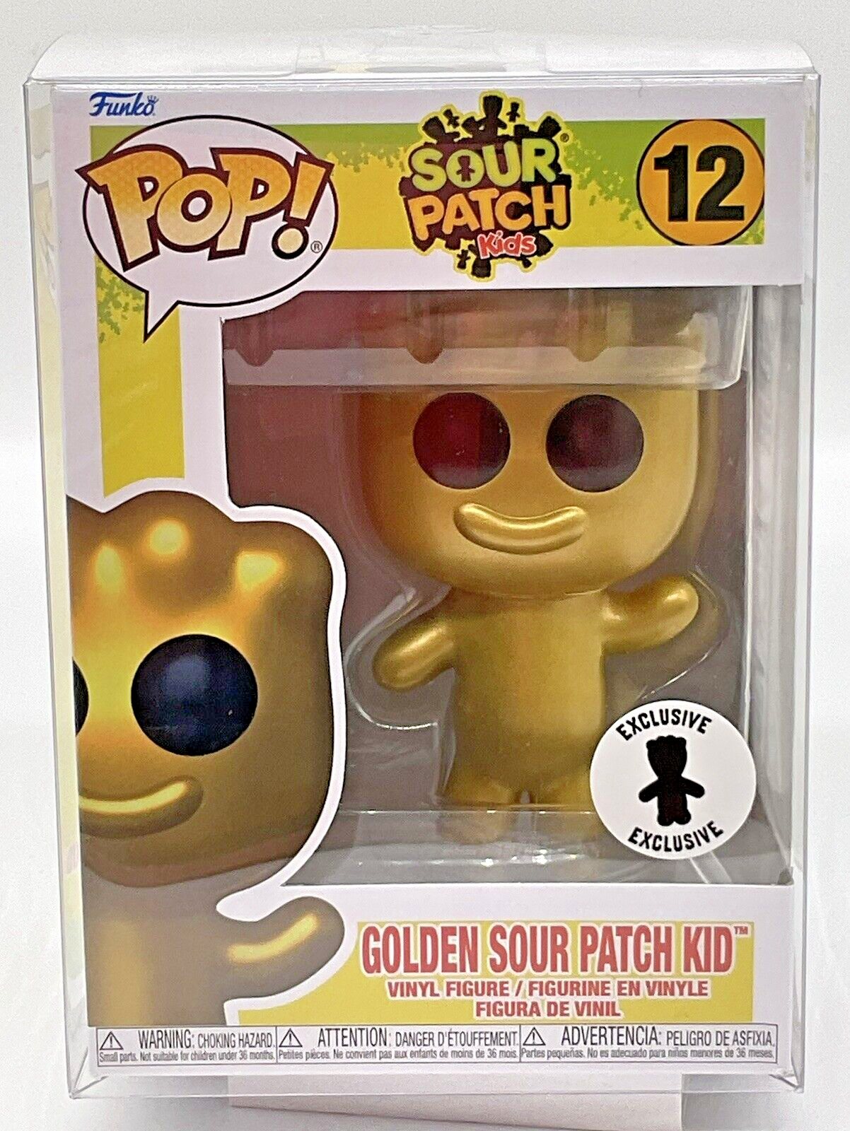 Golden Sour Patch Kid Pop #12 Funko 2023 Exclusive with Protector 