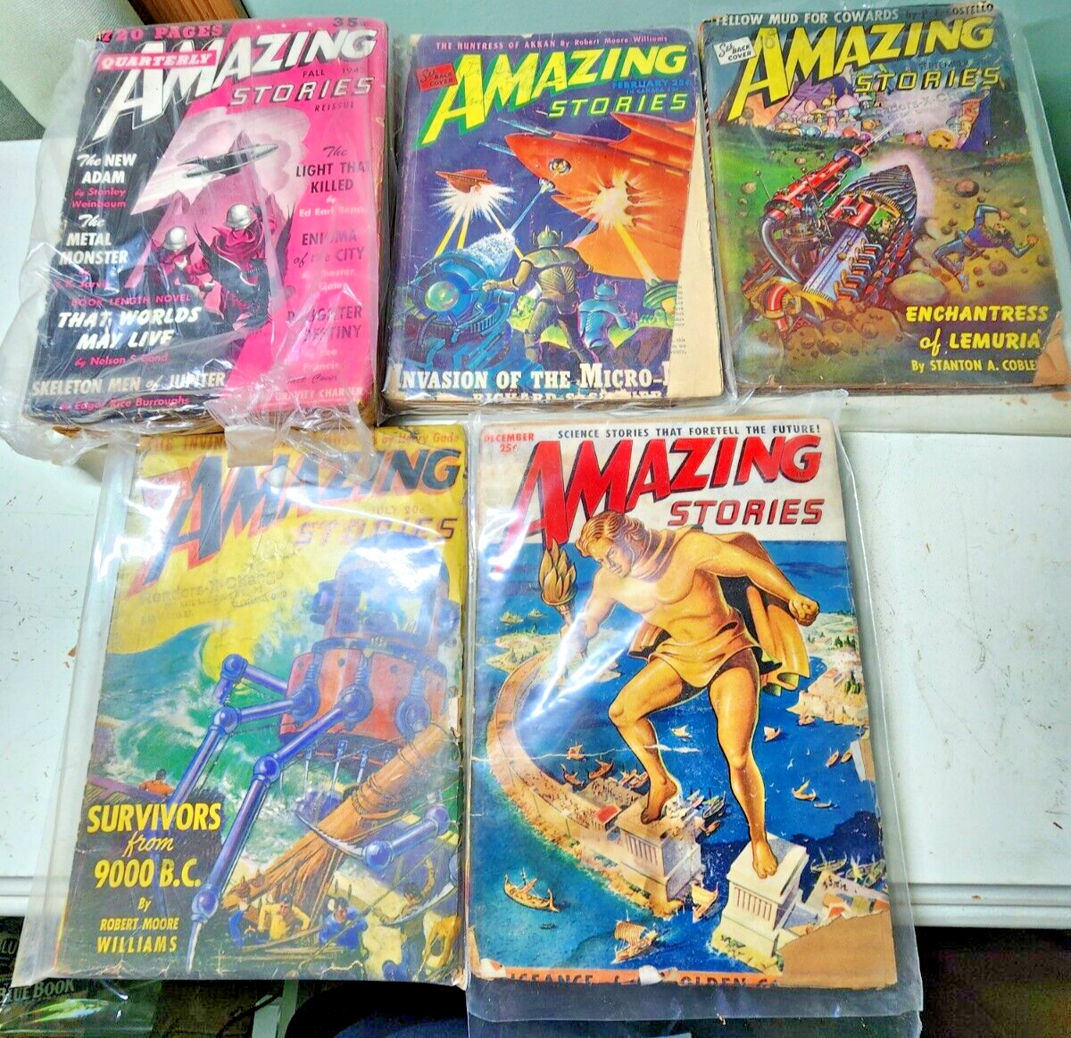 Amazing Stories Various years Pulp Lot #3