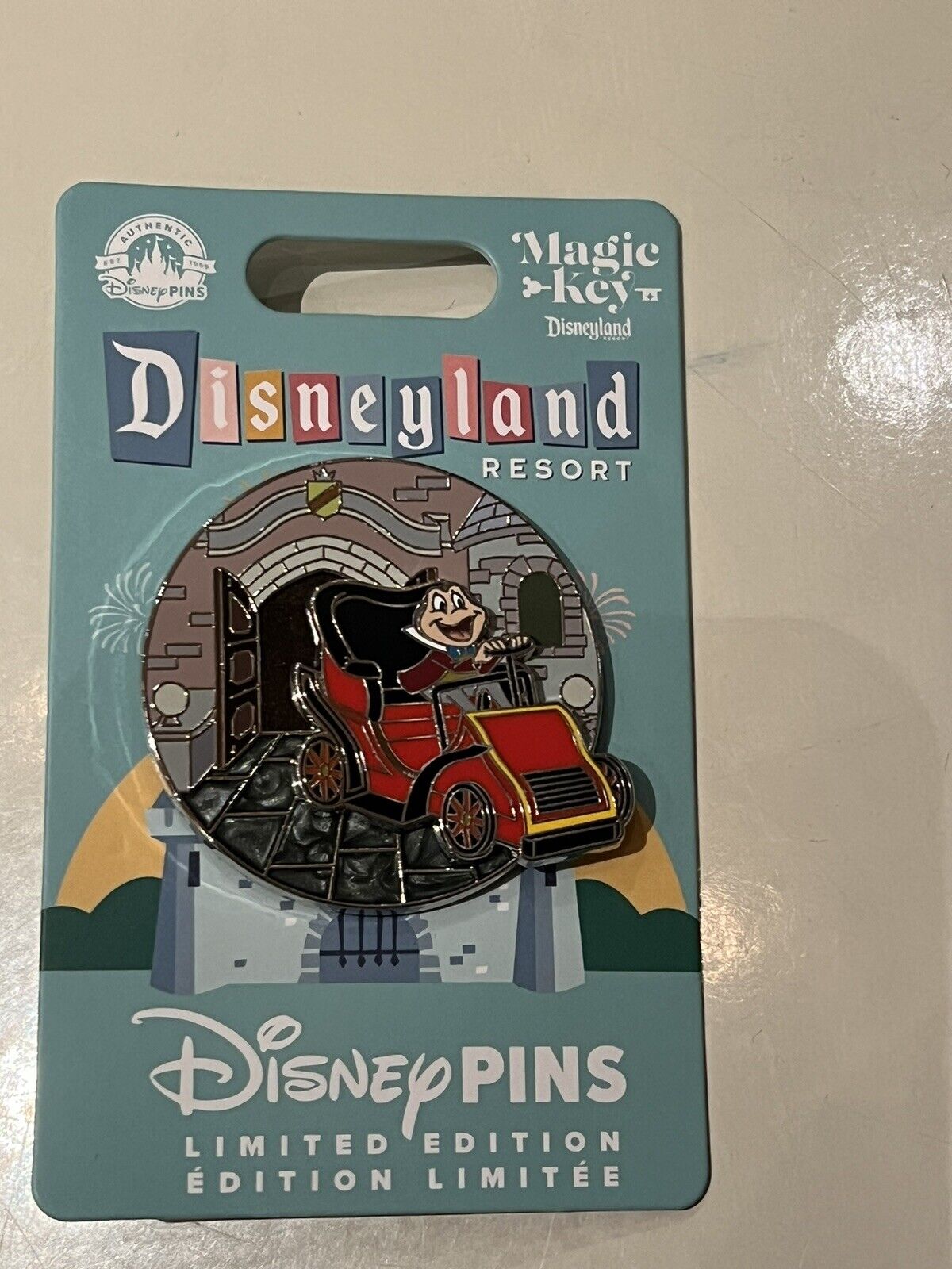 Disneyland Quarterly Magic Key Exclusive Mr Toad Pin