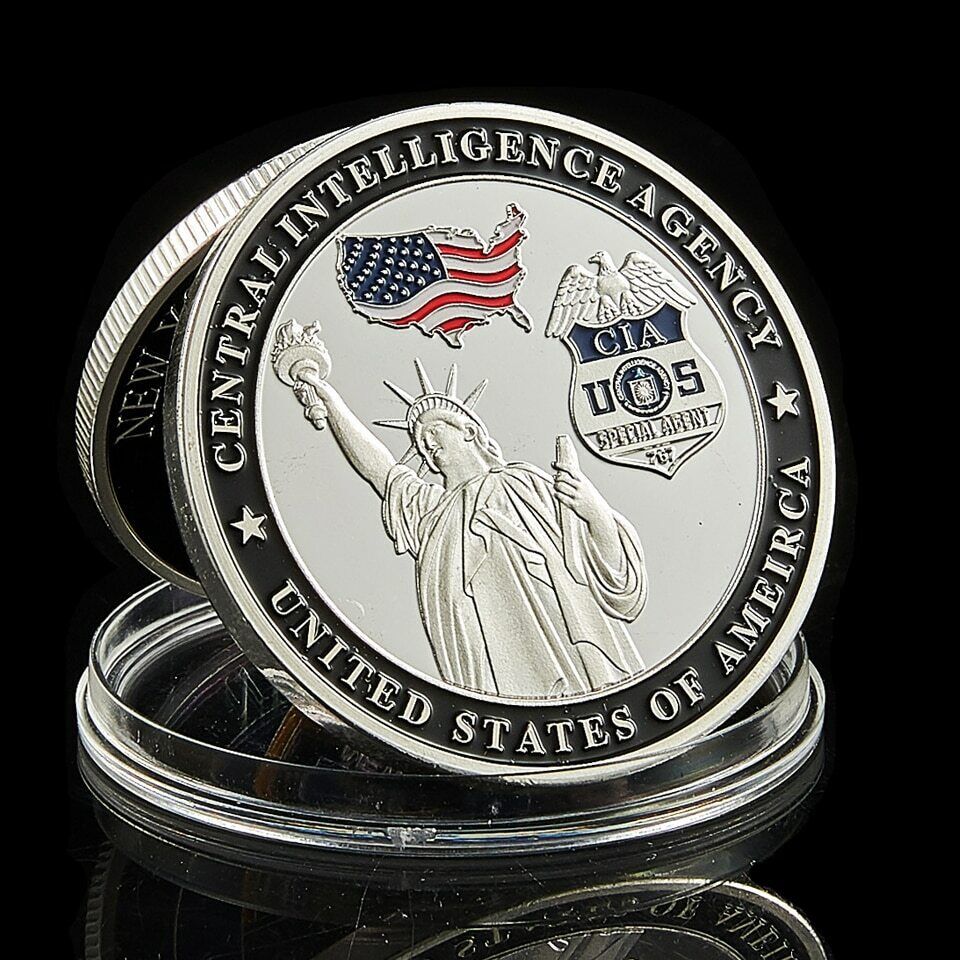 USA CIA We Are The Nation's First Line of Defense Silent Warriors Silver Coin