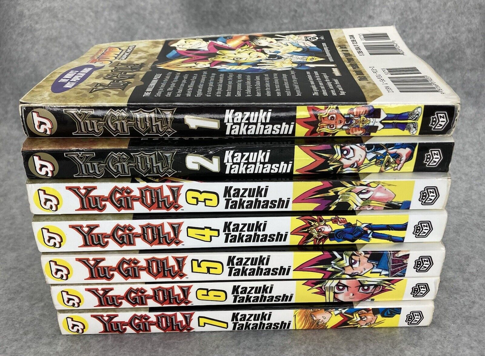 Yu-Gi-Oh Manga Vol 1-7 English 1st Print 2003 Lot Kazuki Takahashi Shonen Jump