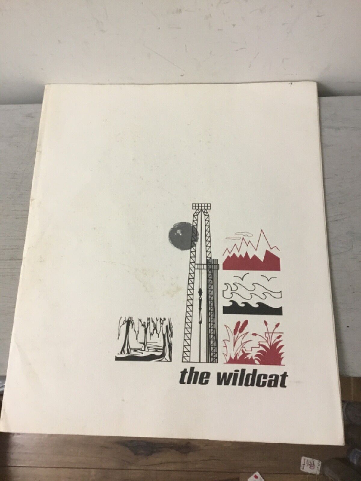 4 Vintage 1950s Lane Wells Oil Derrick Prints The Wildcat Promotional Set