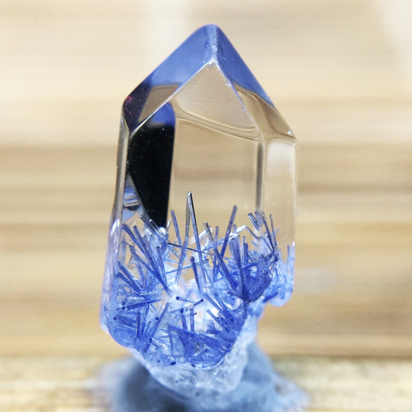 2.1Ct Very Rare NATURAL Beautiful Blue Dumortierite Quartz Crystal Specimen