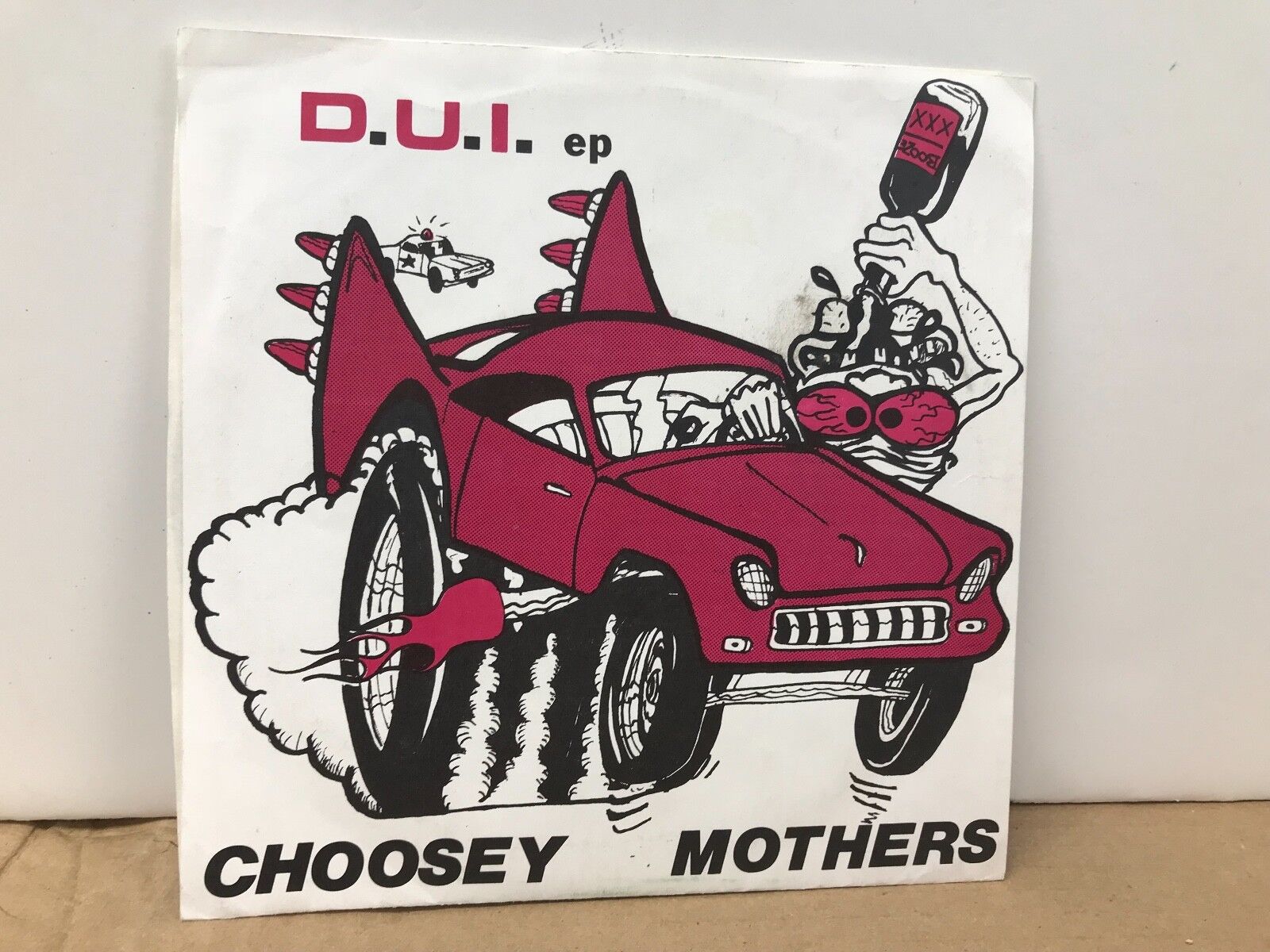 RARE  VINTAGE ORIGINAL PUNK ROCK D.U.I. 45 EP CHOOSEY MOTHERS RECORD CLEAN 