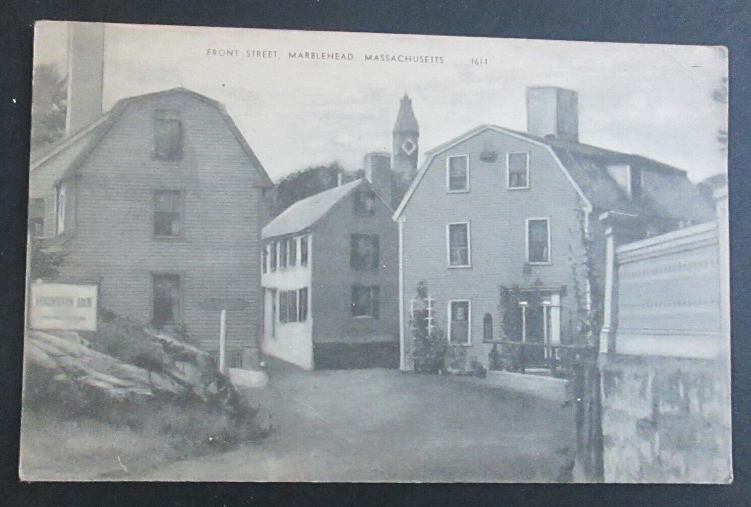 Front Street Marblehead MA Posted Non Linen Postcard