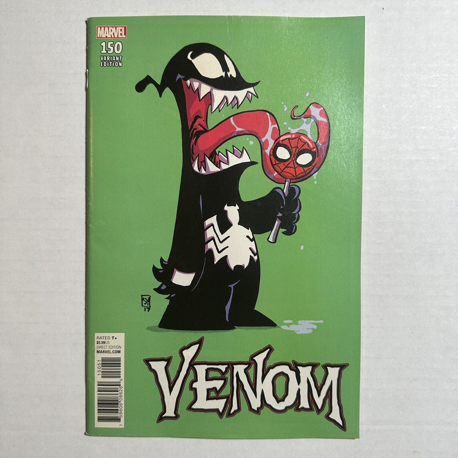 Venom #150 Variant (2017) Skottie Young Lollipop Baby Variant