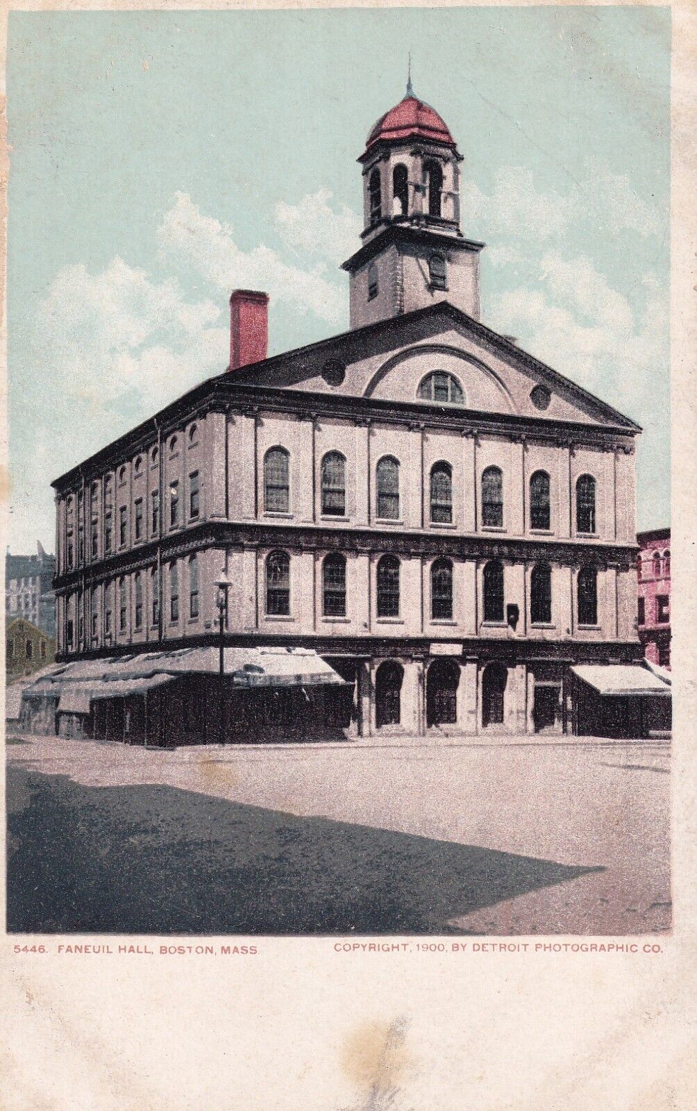 Postcard MA Boston Massachusetts Faneuil Hall c.1900s H3