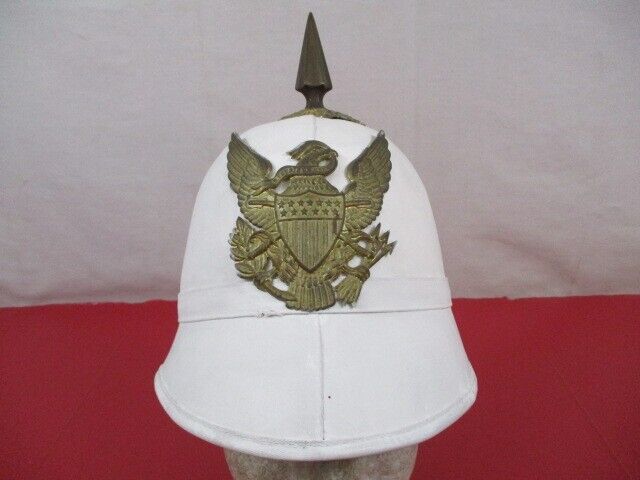 Span-Am War Era US Army Enlisted M1887 White Sun or Pith Helmet - Cavalry - NICE