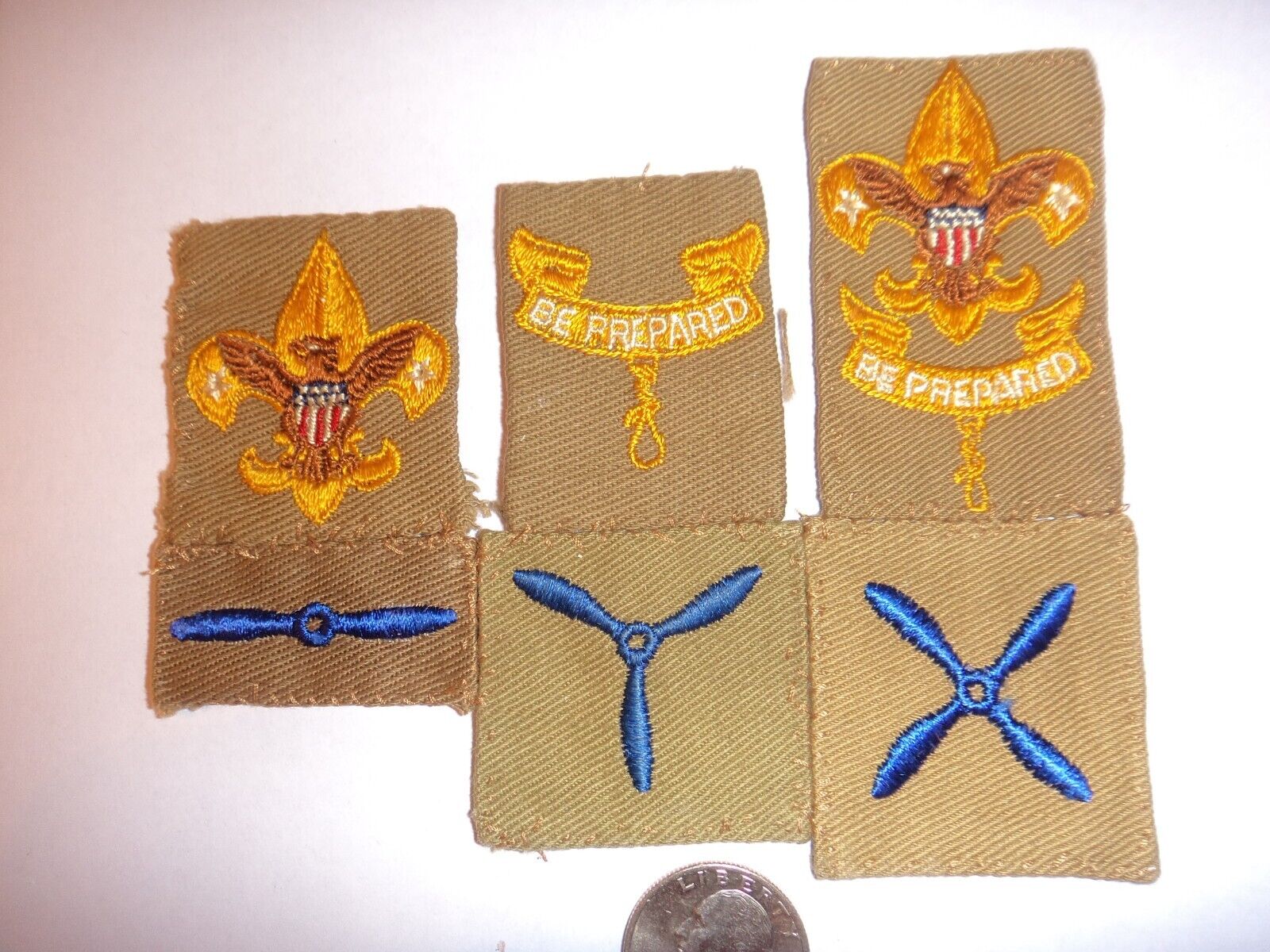 *****SUPER RARE  (3) 1942 AIR SCOUT CANDIDATE RANK BADGES TOGETHER