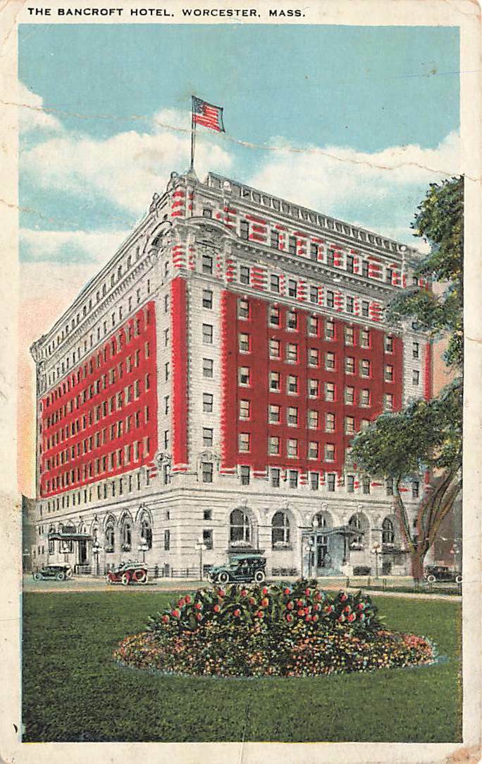 The Bancroft Hotel Advertising Trade Card c1920 Worcester MA VTG P134