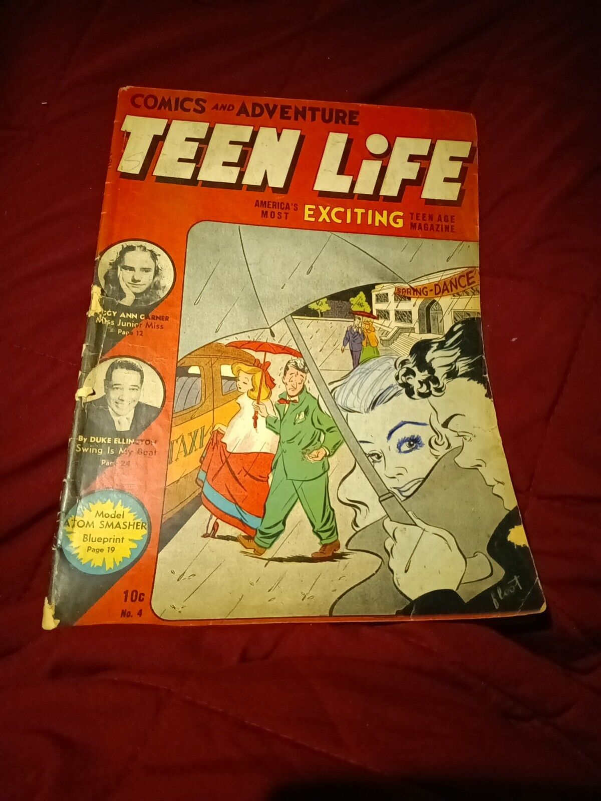 TEEN LIFE #4 New Age 1946 FASHIONS-COMICS-ATOMIC POWER Golden Age Duke Ellington