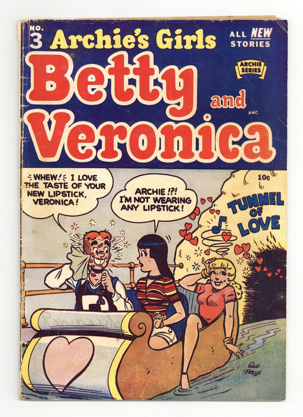 Archie\'s Girls Betty and Veronica #3 GD+ 2.5 1951