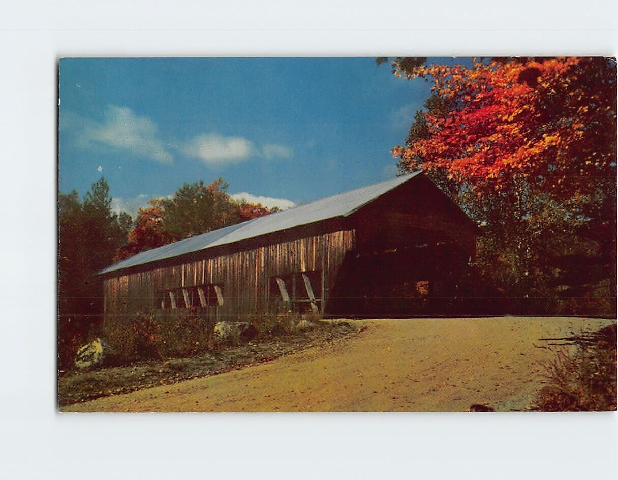 Postcard Covered Bridge Albany New Hampshire USA