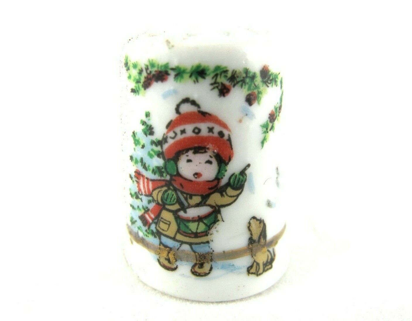 THIMBLE Little Drummer Boy Christmas Holiday Collectible Vintage