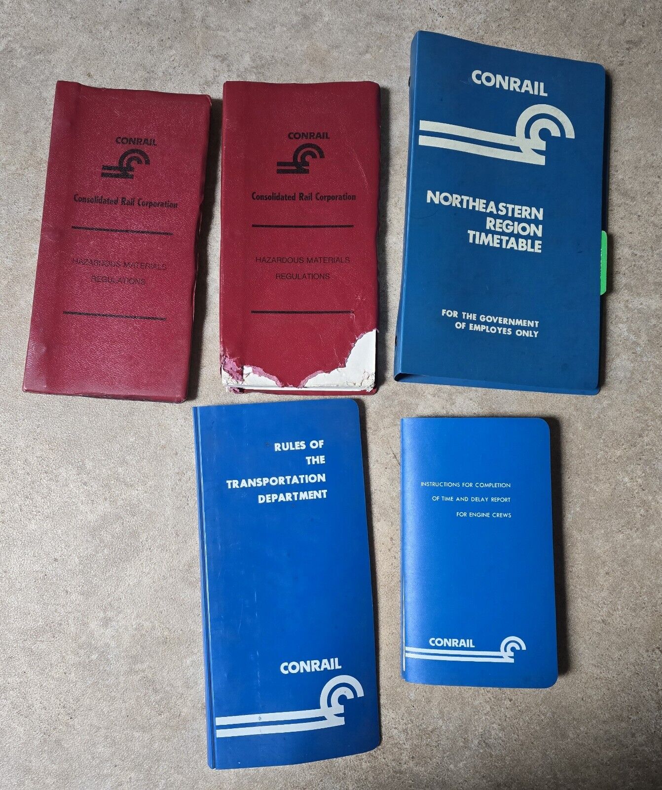 Conrail Manuals Lot Of 5