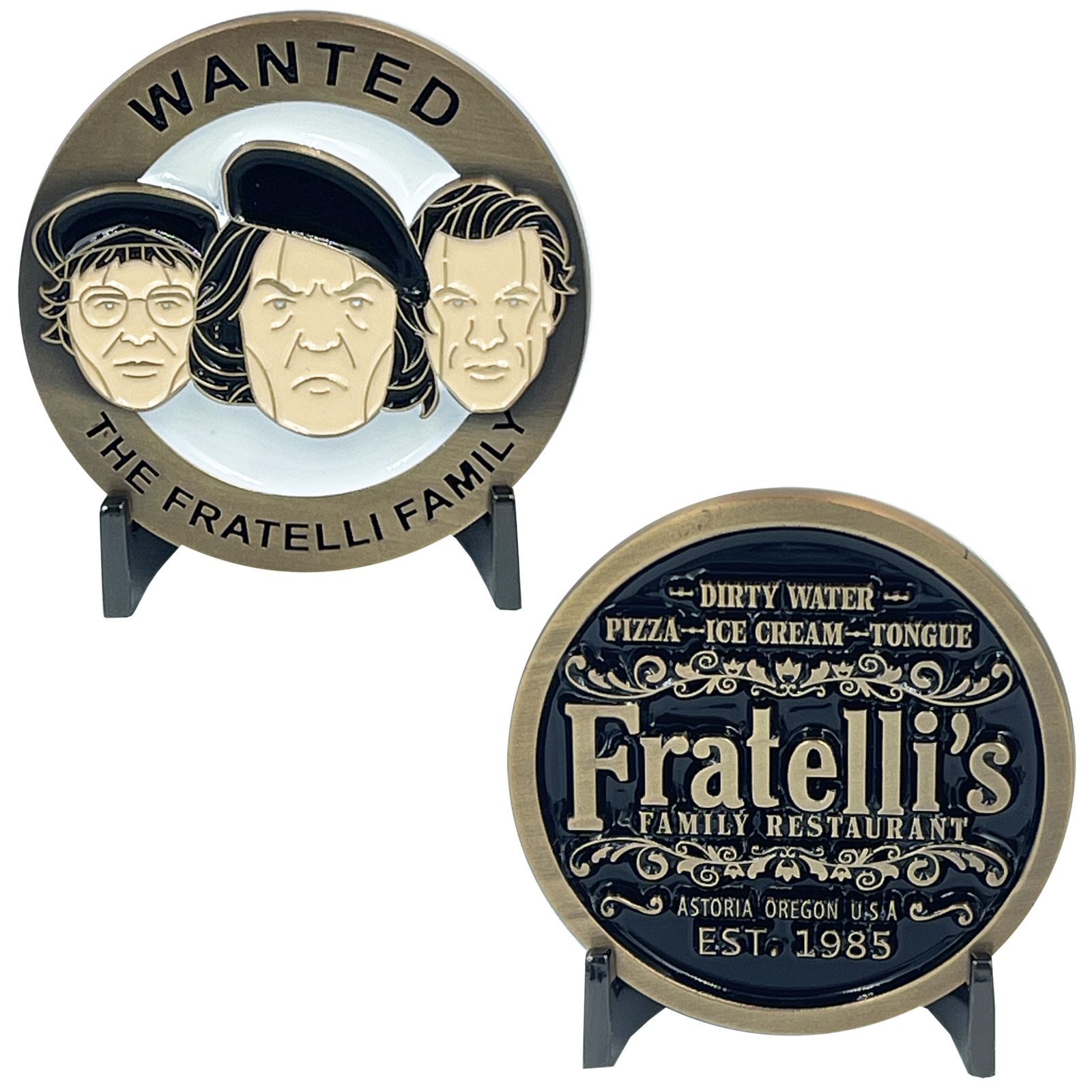 Wanted The Fratelli Family Challenge Coin Goonies Never Say Die BL6-002