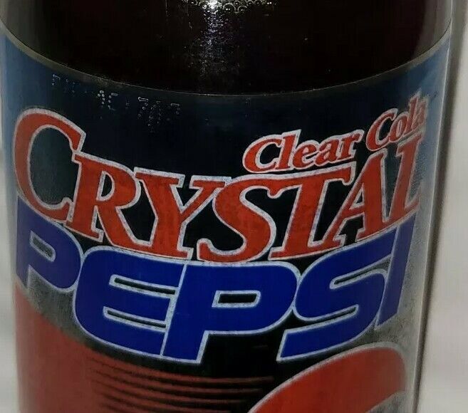 PRICE DROP Clear Cola Crystal Pepsi NDNR Glass 16 oz ORIGINAL FILL PRICE DROP 