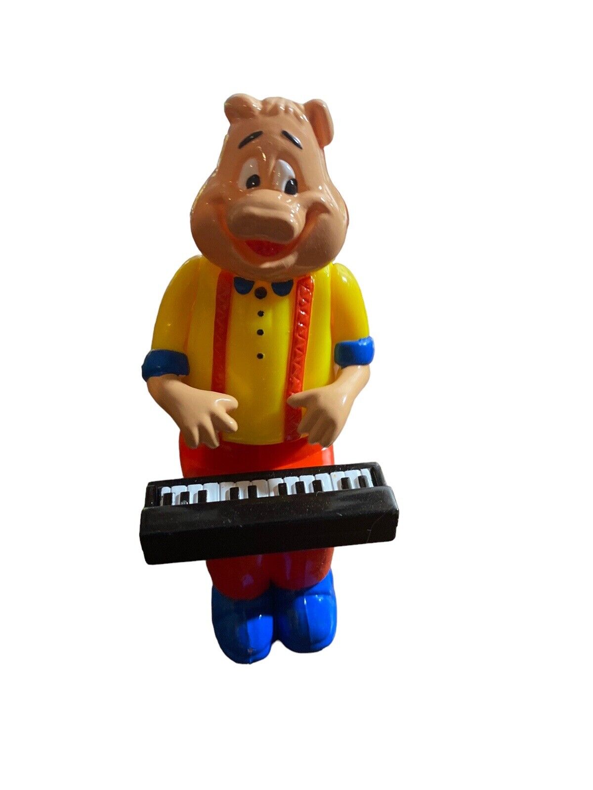 Rare Vintage Pig Playing Piano Keyboard  Bobblehead Figure