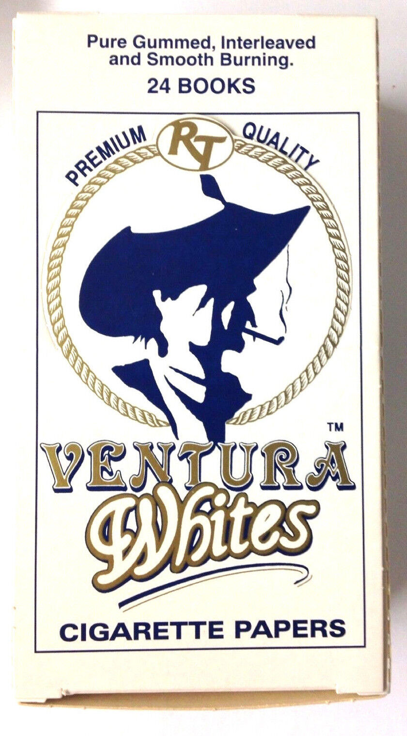 40 boxes of Ventura White cigarette rolling papers 960 booklets Pre-Priced $1.49