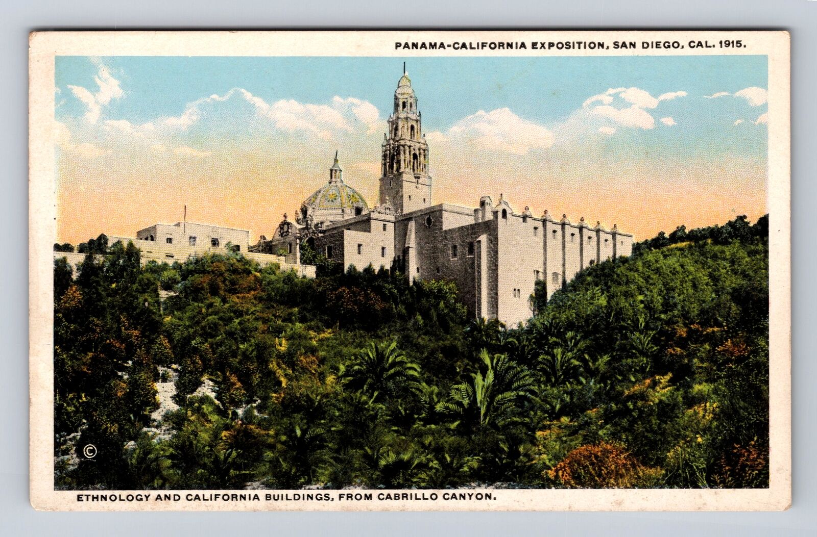 San Diego CA-California, Panama California Exposition, Antique Vintage Postcard