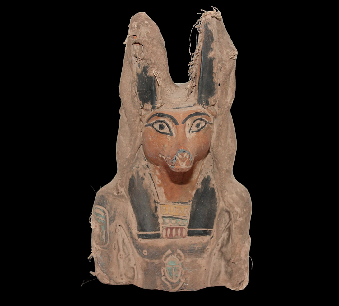 RARE ANCIENT EGYPTIAN ANTIQUE ANUBIS Protection Guard Statue -Egypt History