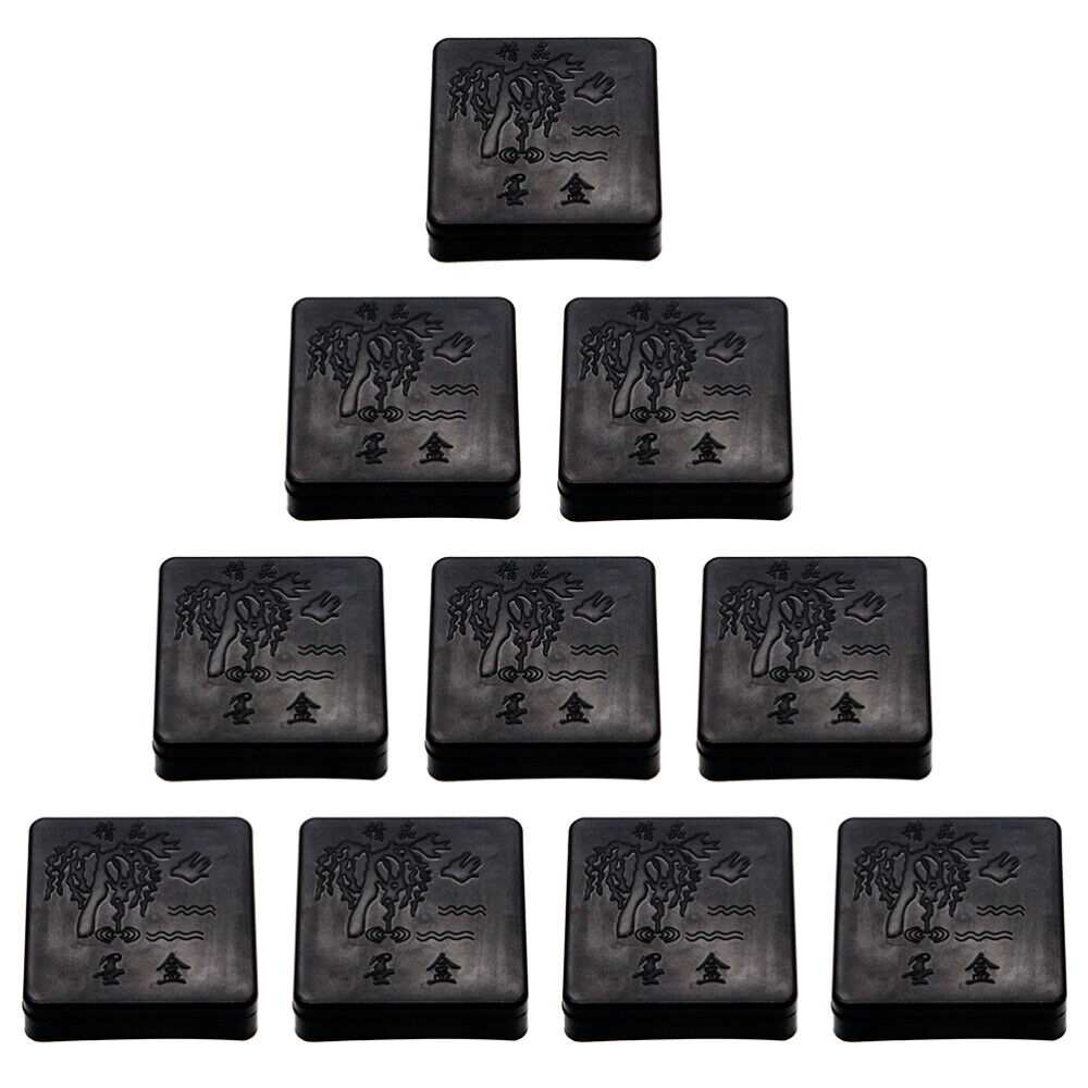 10pcs Chinese Calligraphy Ink Stone Japanese Ink Painting Supplies Duan Inkstone