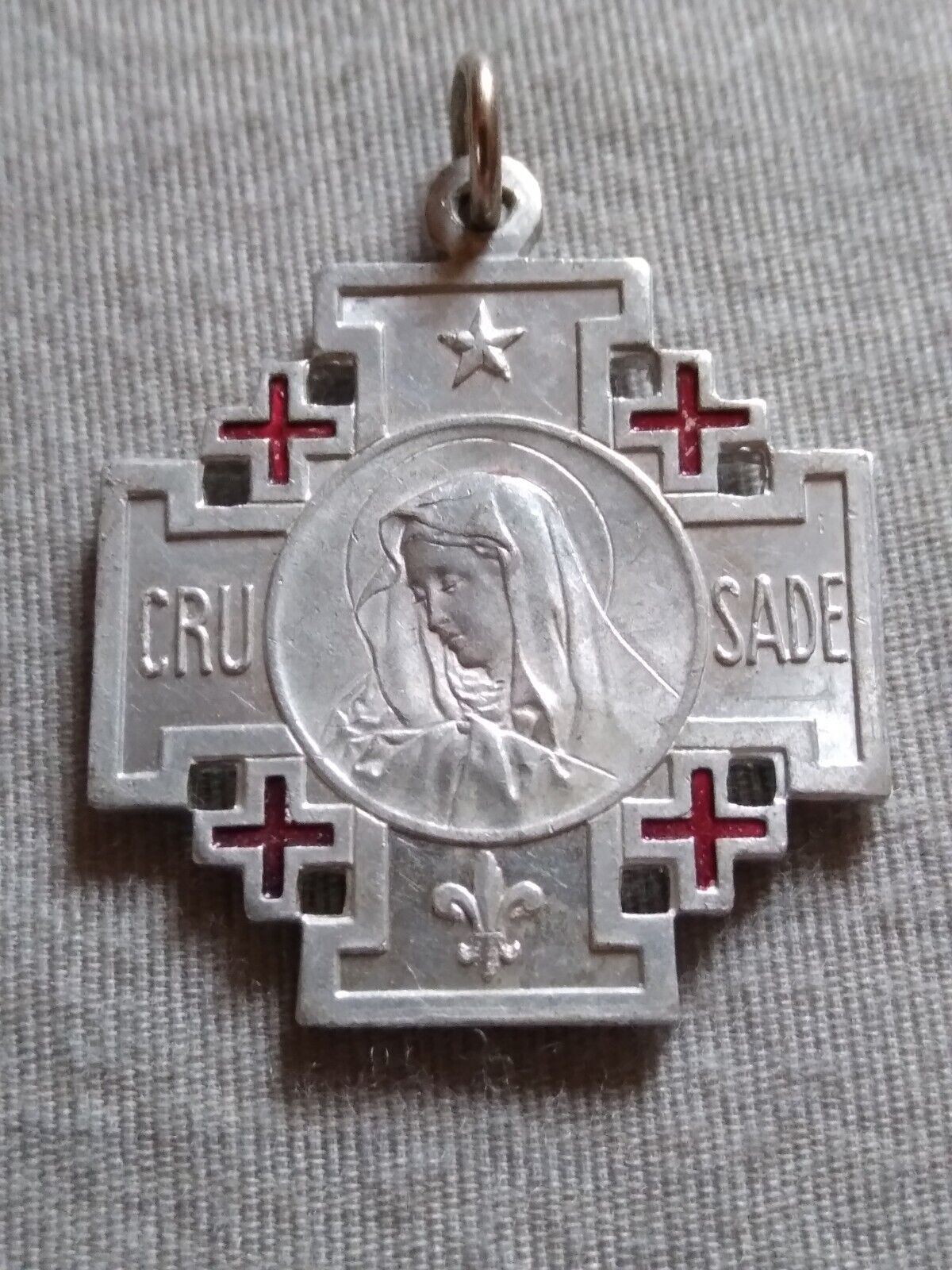Vintage Crusade With Unique Iconography Medal.