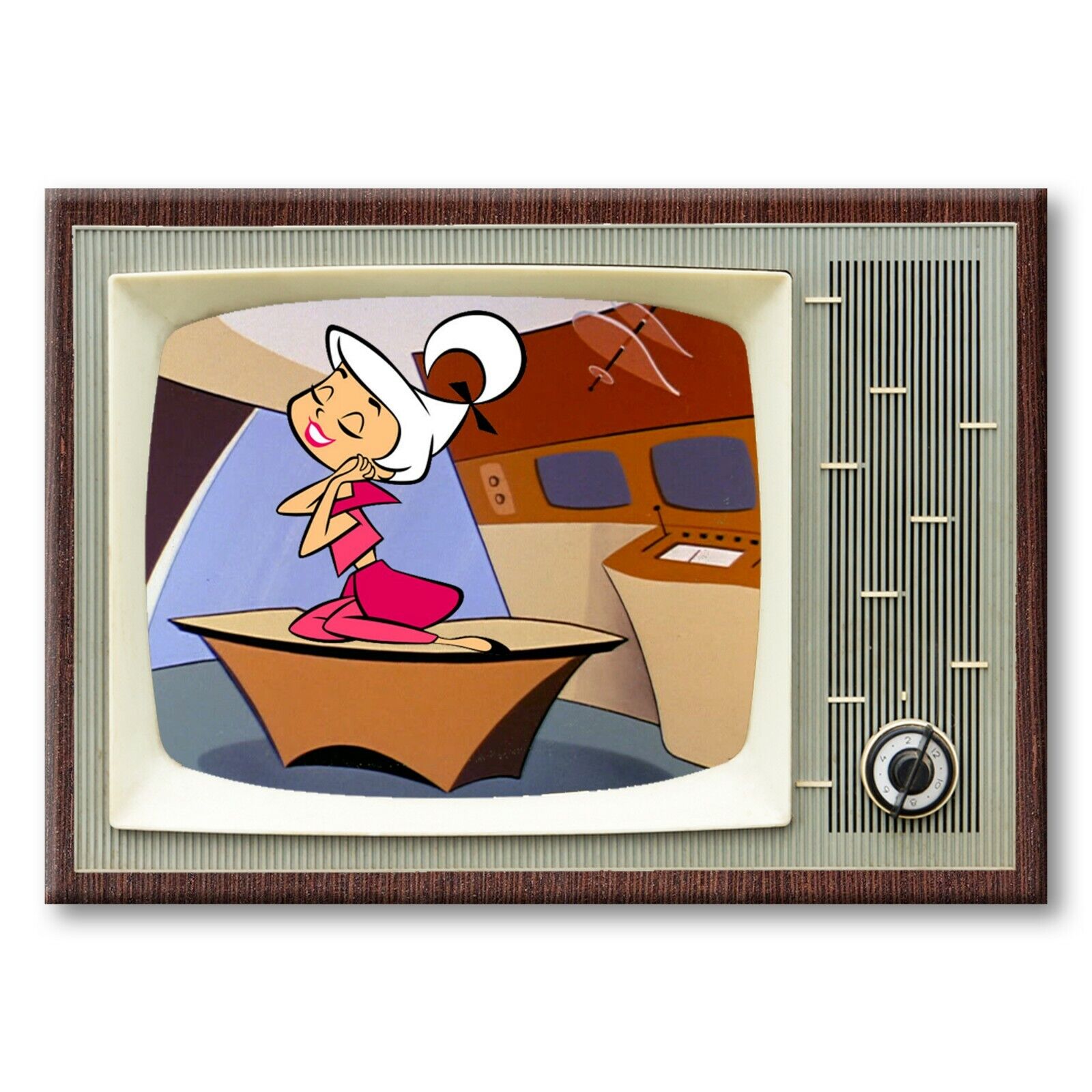 JUDY JETSON Classic TV 3.5 inches x 2.5 inches Steel Cased FRIDGE MAGNET Jetsons