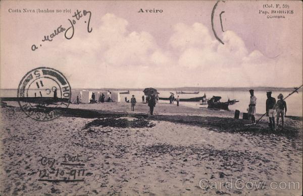 Portugal Costa Nova Aveiro Postcard Vintage Post Card