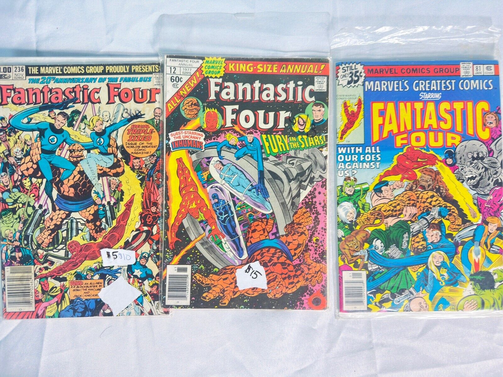 Vintage Fantastic Four  Comic Book Lot 3 