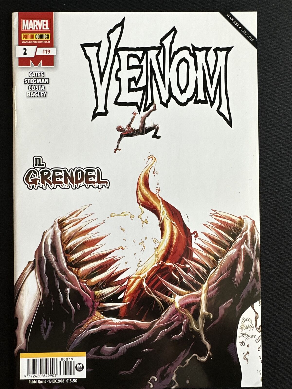Venom #19 ( AKA Venom #3 ) in Italian - 1st Knull Panini Marvel Comic Very Fine