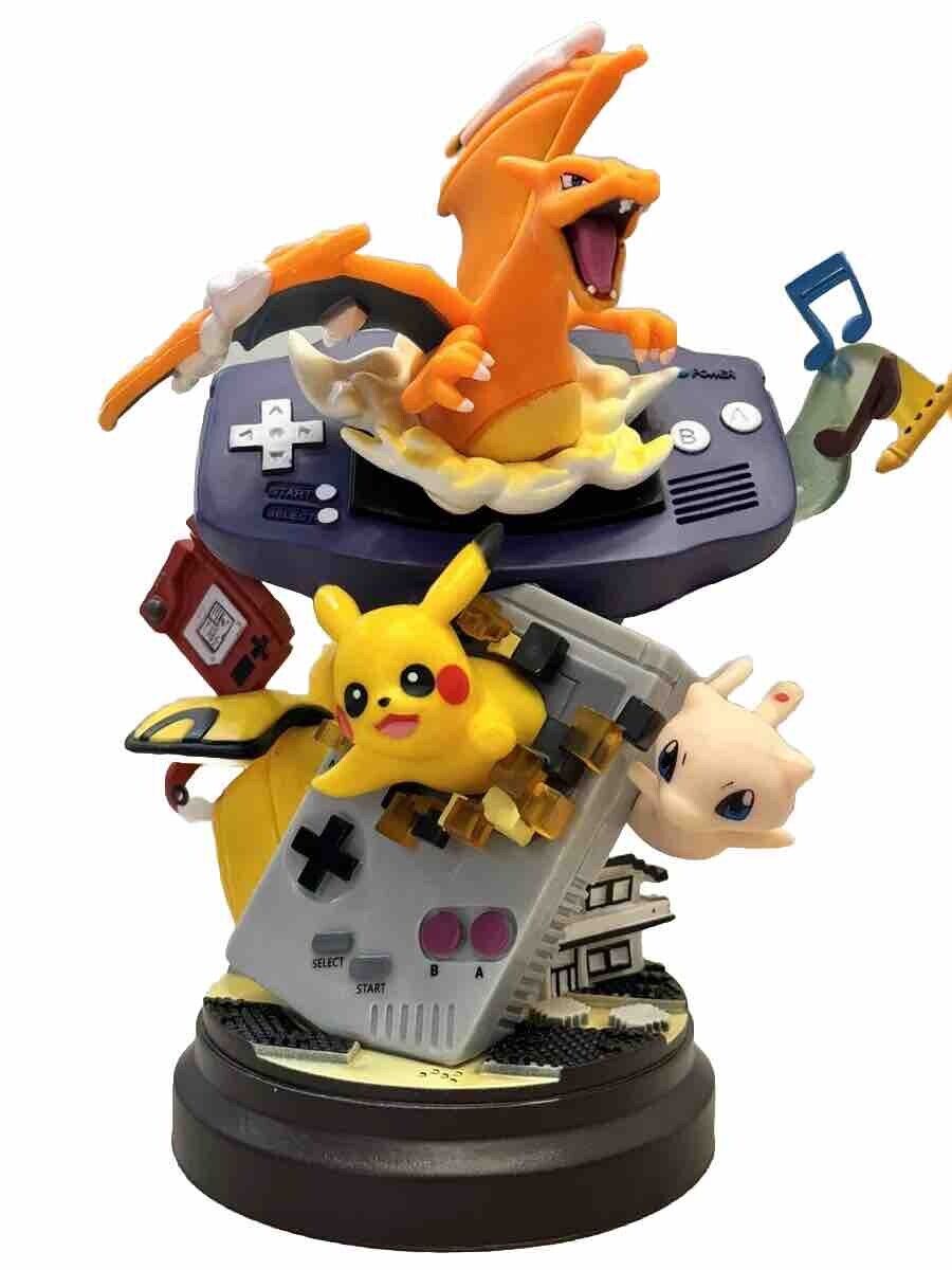 Pokemon Gameboy Charizard Pikachu Mew Statue Figure Toy Collectibles