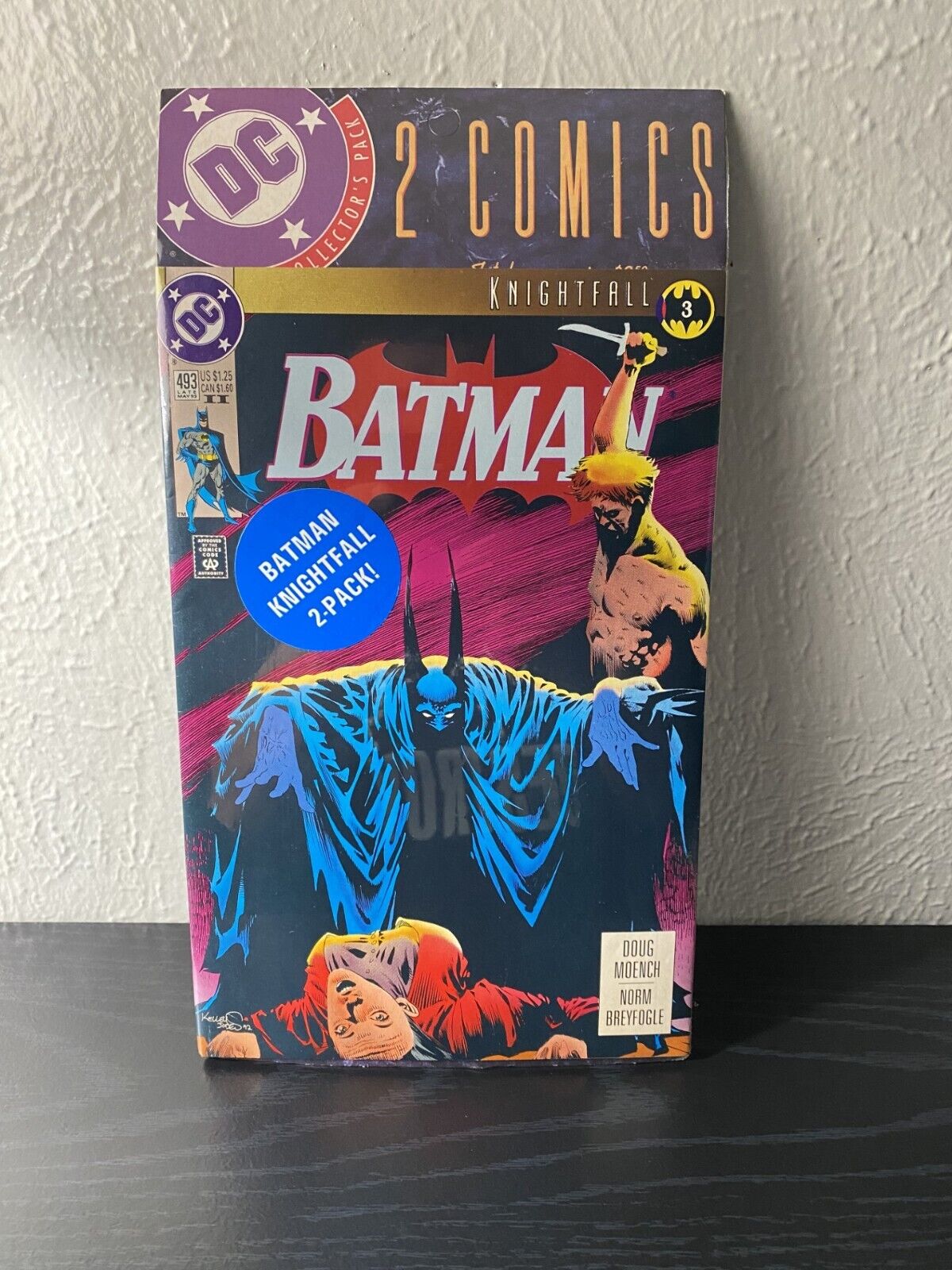 VTG 1993 DC Collector\'s 2 Pack Batman #493 & #497 2nd printings  Sealed New NM