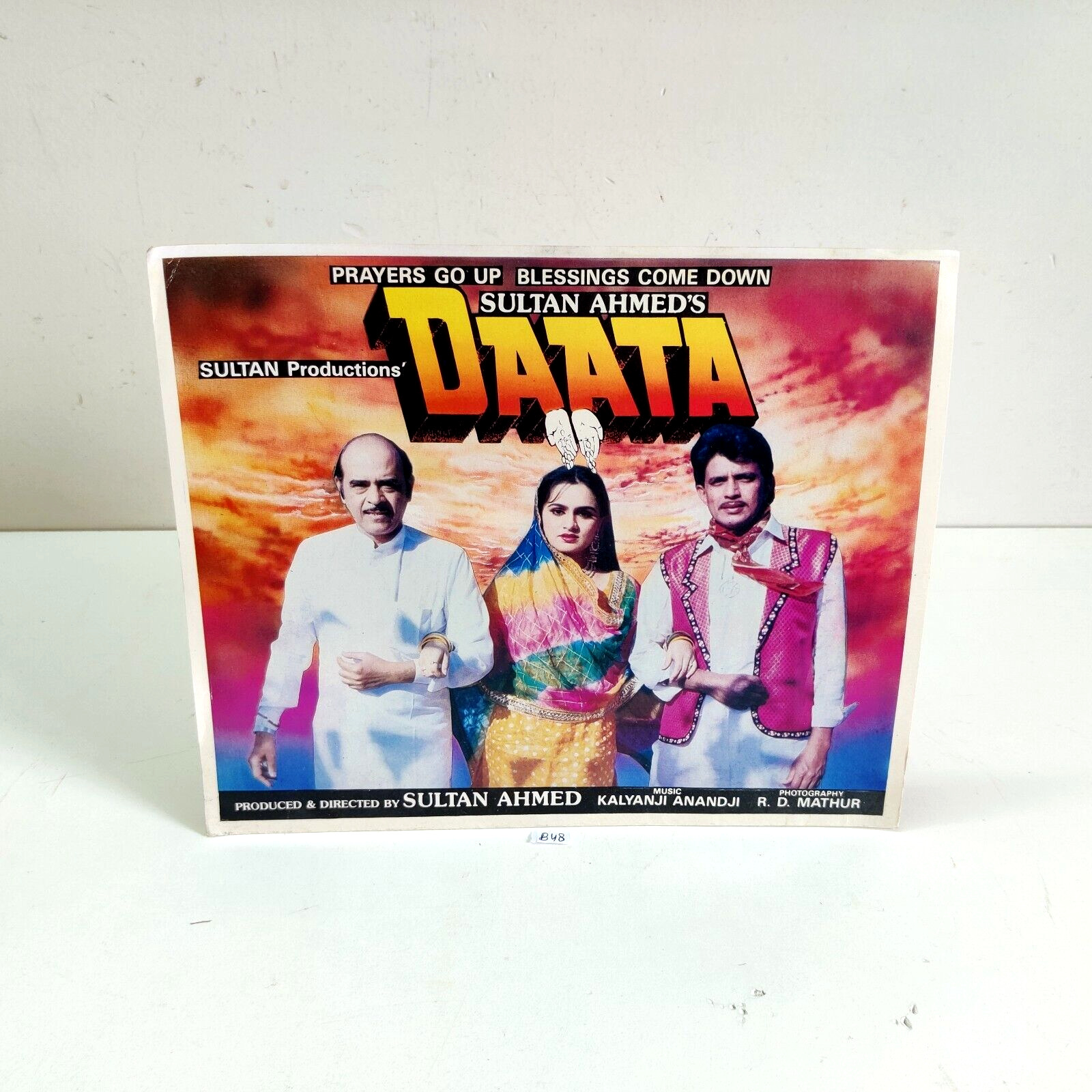 1989 Vintage Mithun Chakraborty Padmini Kolhapure Daata Movie Booklet B48