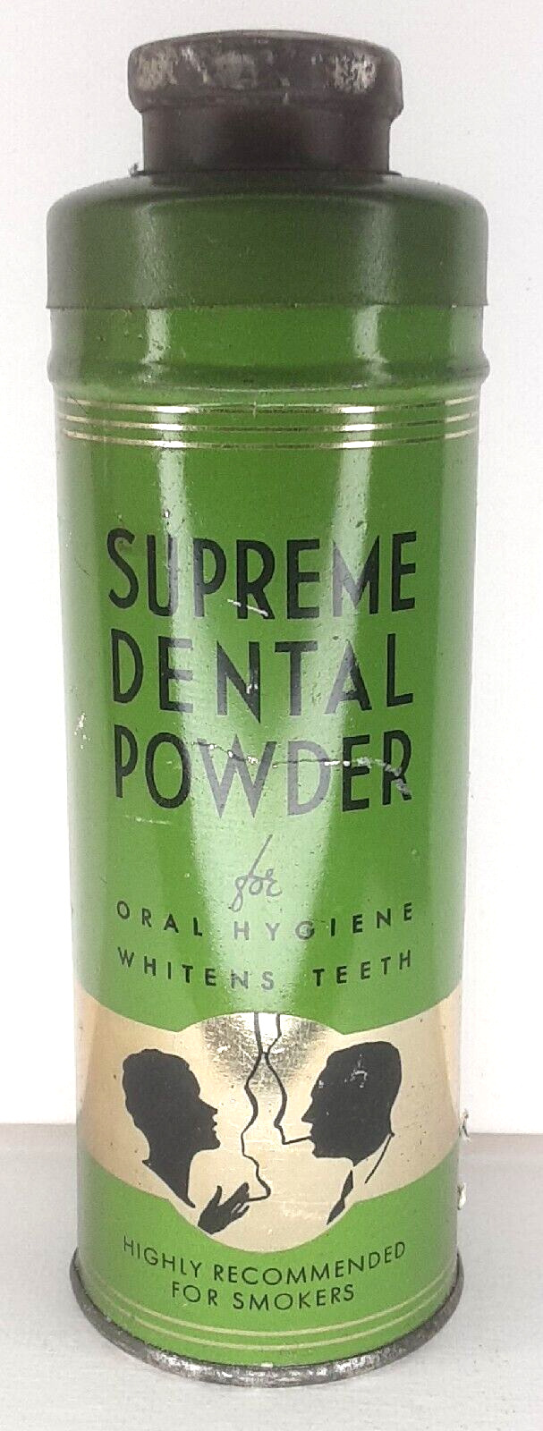 Dentifrice Supreme Dental Powder Original Tin Hygiene Labs Beaver Dam Wisconsin