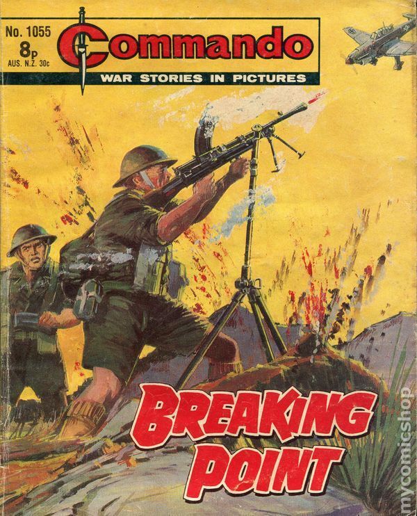 Commando War Stories in Pictures #1055 VG 1976 Stock Image Low Grade